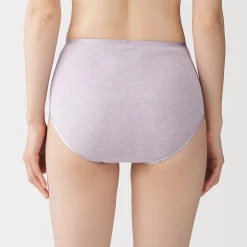 Sale Muji Braga acanalada de tiro alto para mujer