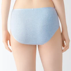 Sale Muji Braga acanalada de tiro alto para mujer