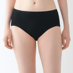 Sale Muji Braga acanalada de tiro alto para mujer