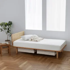 Outlet Muji Cabecero Individual para cama de nogal D