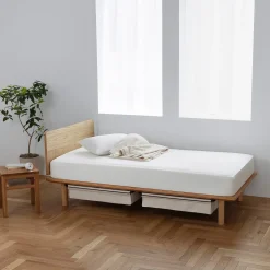 New Muji Cabezal para cama de roble