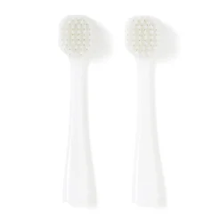 Muji Cabezales de cepillo de dientes de repuesto ‐ Cerda ancha y mediana, paquete de 2