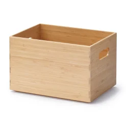 Hot Muji Caja apilable de bambú, 26 x 18.5 x 16.5 cm