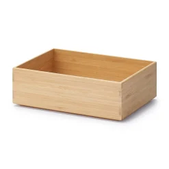 Hot Muji Caja apilable de bambú, 26 x 18.5 x 8.5 cm