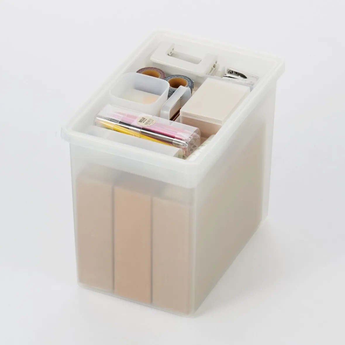 Muji Caja de almacenamiento abierta en PP ‐ 25cm L