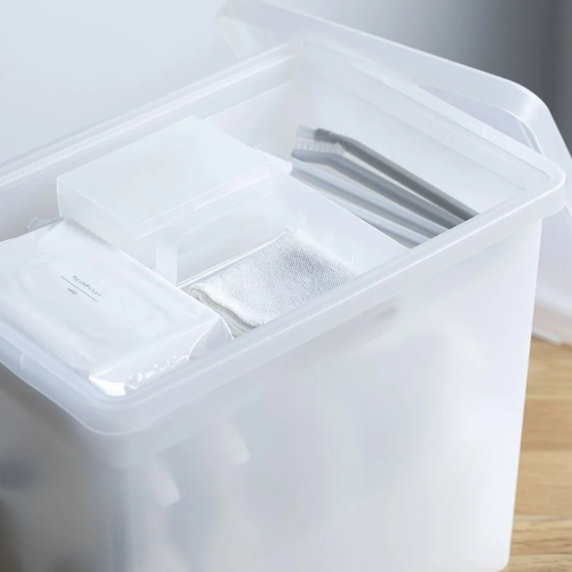 Muji Caja de almacenamiento abierta en PP ‐ 25cm L