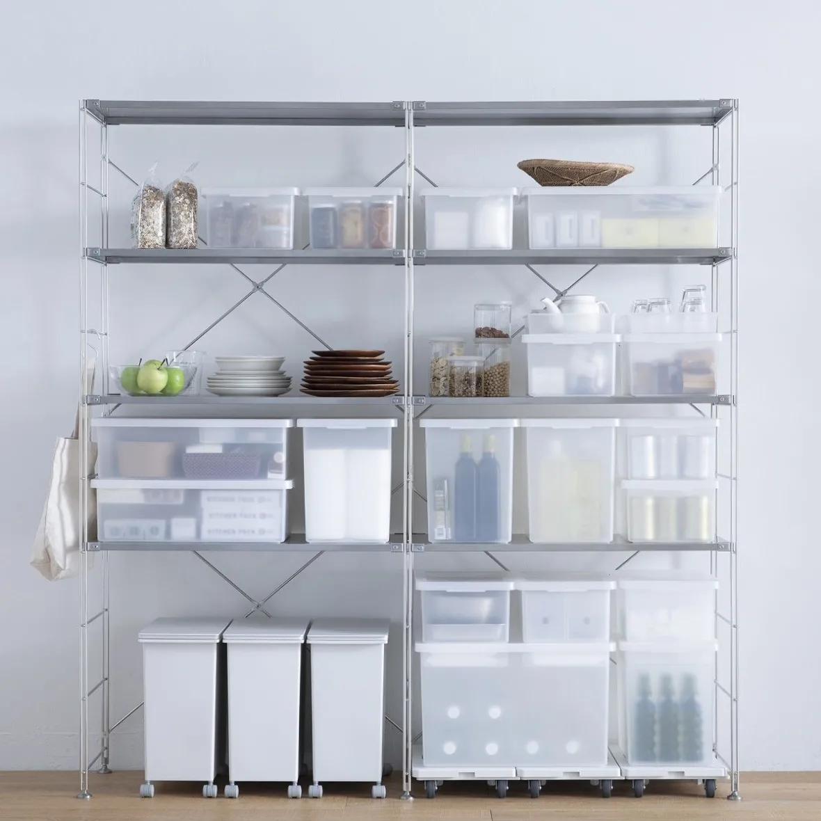 Clearance Muji Caja de almacenamiento abierta en PP ‐ 25cm S