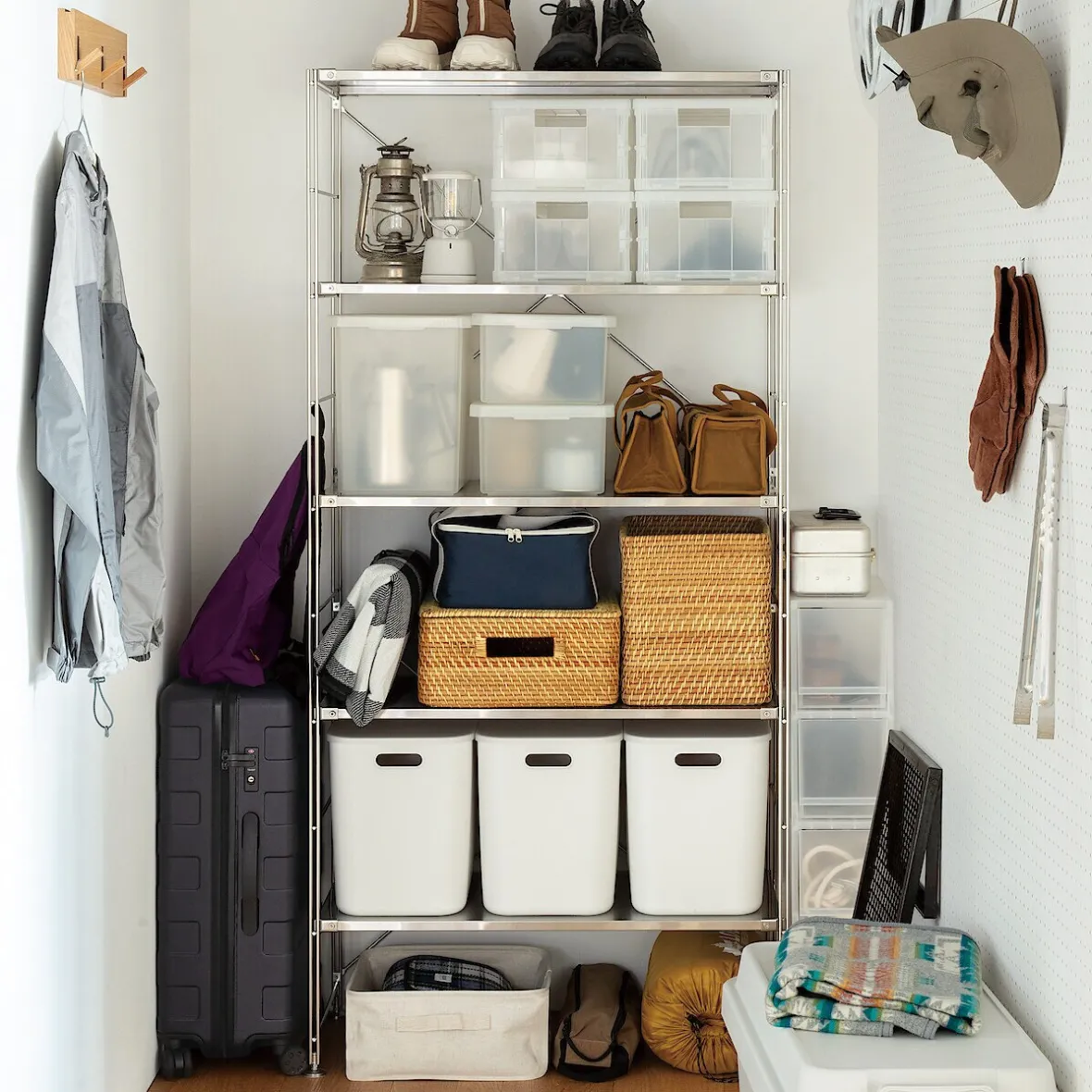 Clearance Muji Caja de almacenamiento abierta en PP ‐ 25cm S