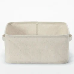 Hot Muji Caja de almacenamiento blanda cuadrada, 35x35x16cm