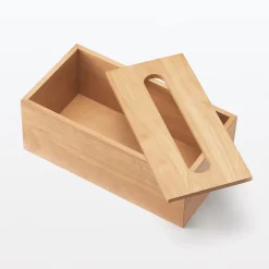 Online Muji Caja de pañuelos de madera 24.5 x 12 x 9 cm