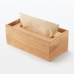 Online Muji Caja de pañuelos de madera 24.5 x 12 x 9 cm