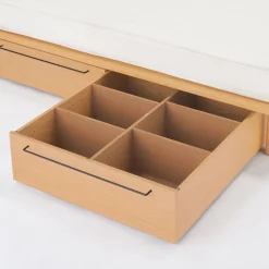Muji Caja de roble para debajo de la cama con plataforma L