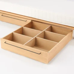 Outlet Muji Caja de roble para debajo de la cama con plataforma L 19 cm