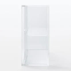 Muji Caja vitrina acrílica con puertecillas deslizantes S