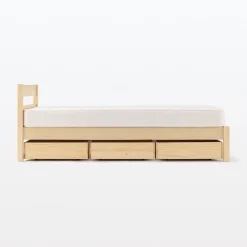 Outlet Muji Cajón inferior de madera de pino con divisor