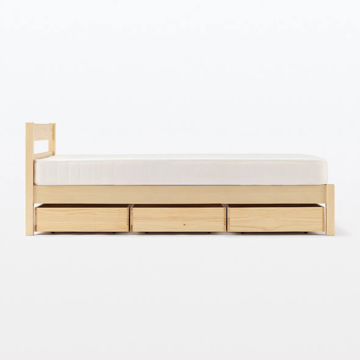 Outlet Muji Cajón inferior de madera de pino con divisor