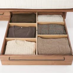 Clearance Muji Cajón para cama con plataforma de nogal L 19 cm
