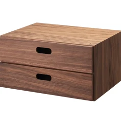 Muji Cajonera apilable de dos niveles planos (Noguera)