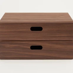 Muji Cajonera apilable de dos niveles planos (Noguera)