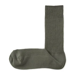 Muji Calcetines acanalados en ángulo recto para hombre