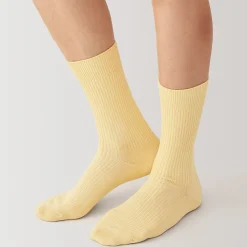 Muji Calcetines acanalados en ángulo recto para hombre