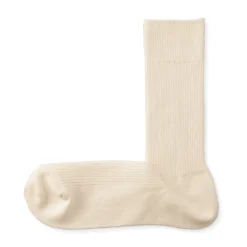 Muji Calcetines acanalados en ángulo recto para hombre