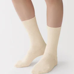 Muji Calcetines acanalados en ángulo recto para hombre