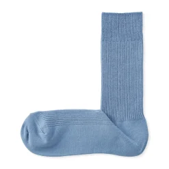 Muji Calcetines acanalados en ángulo recto para hombre