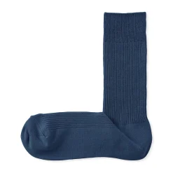 Muji Calcetines acanalados en ángulo recto para hombre