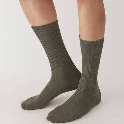 Hot Muji Calcetines acanalados en ángulo recto para hombre