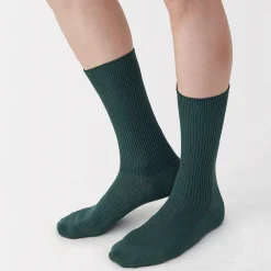 Hot Muji Calcetines acanalados en ángulo recto para hombre