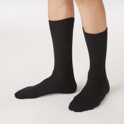 Hot Muji Calcetines acanalados en ángulo recto para hombre