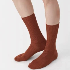 Hot Muji Calcetines acanalados en ángulo recto para hombre