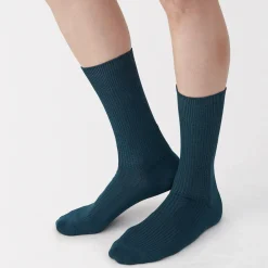 Hot Muji Calcetines acanalados en ángulo recto para hombre