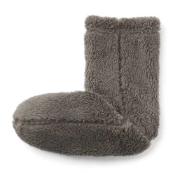 Muji Calcetines acogedores de forro polar de poliéster reciclado para mujer