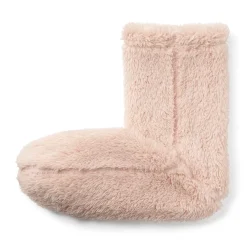Muji Calcetines acogedores de forro polar de poliéster reciclado para mujer
