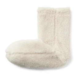 Muji Calcetines acogedores de forro polar de poliéster reciclado para mujer
