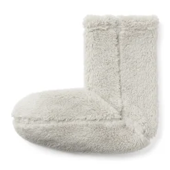 Muji Calcetines acogedores de forro polar de poliéster reciclado para mujer