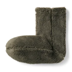 Clearance Muji Calcetines acogedores de forro polar de poliéster reciclado para hombre