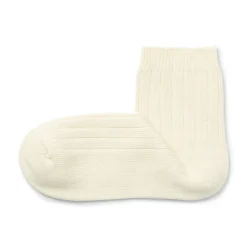 Hot Muji Calcetines cortos con ribete elástico de ángulo recto para mujer