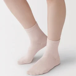 Best Muji Calcetines cortos de 3 capas con puño holgado y talón en ángulo recto (mujer)