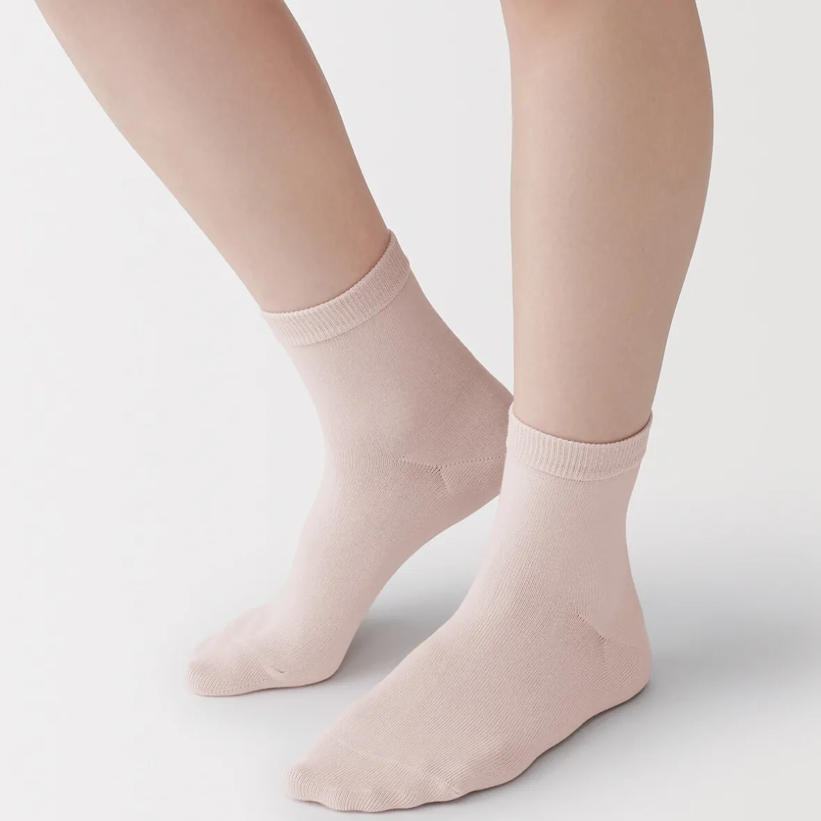 Best Muji Calcetines cortos de 3 capas con puño holgado y talón en ángulo recto (mujer)