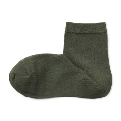 Best Muji Calcetines cortos de 3 capas con puño holgado y talón en ángulo recto (mujer)
