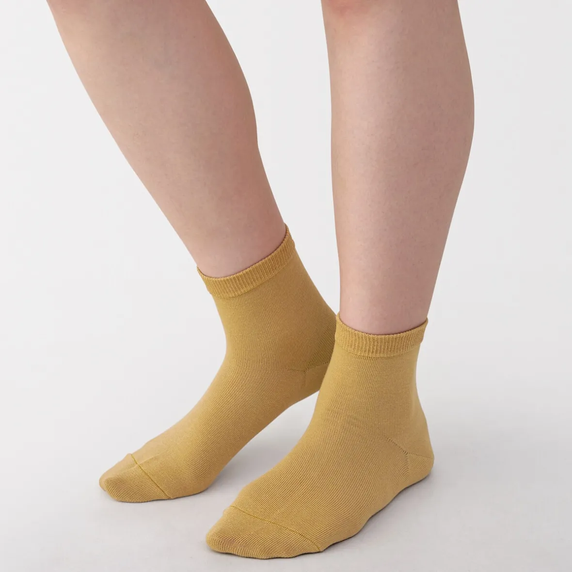 Best Muji Calcetines cortos de 3 capas con puño holgado y talón en ángulo recto (mujer)