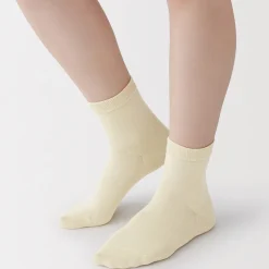 Best Muji Calcetines cortos de 3 capas con puño holgado y talón en ángulo recto (mujer)