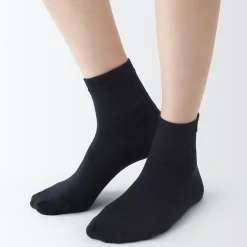 Best Muji Calcetines cortos de 3 capas con puño holgado y talón en ángulo recto (mujer)