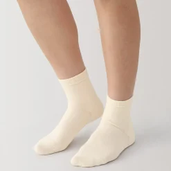 Best Muji Calcetines cortos de 3 capas con puño holgado y talón en ángulo recto (mujer)
