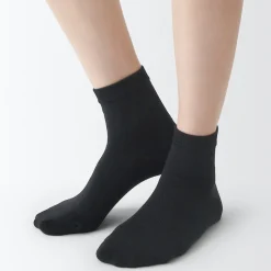 Best Muji Calcetines cortos de 3 capas con puño holgado y talón en ángulo recto (mujer)