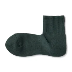 Muji Calcetines cortos de felpa en ángulo recto para hombre