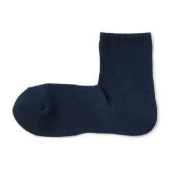 Muji Calcetines cortos de felpa en ángulo recto para hombre